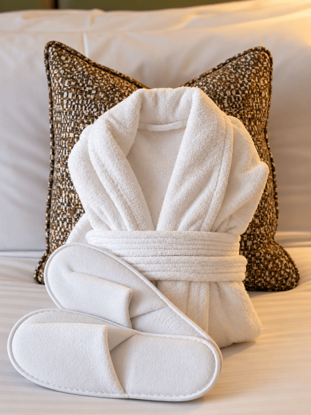 Bathrobe and Slippers
